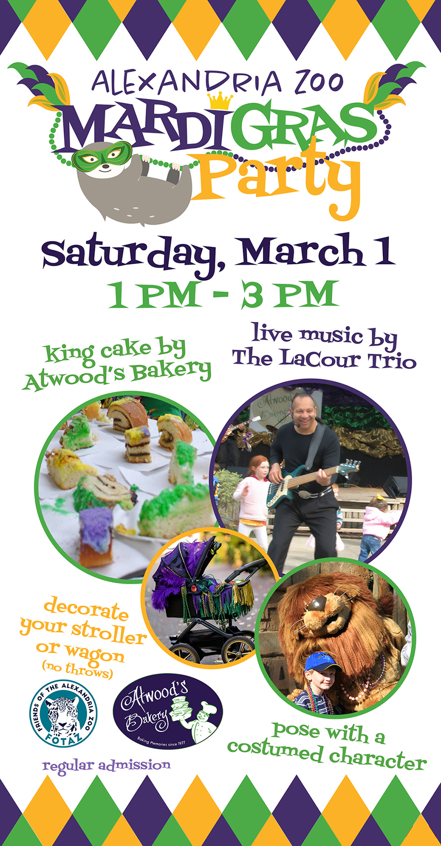 Alexandria Zoo Mardi Gras Party